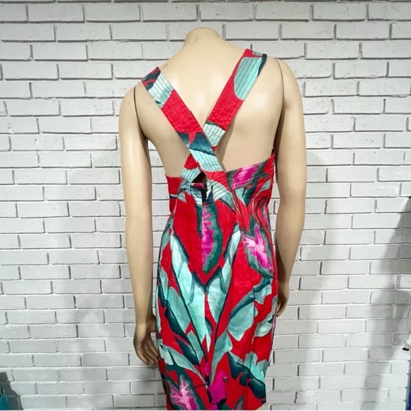 Farm Rio Red Summer Foliage Mini Dress - Picture 9 of 9